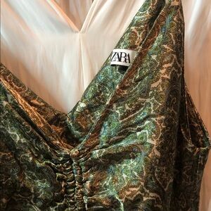 Zara Paisley Dress (S-m) Tagged L